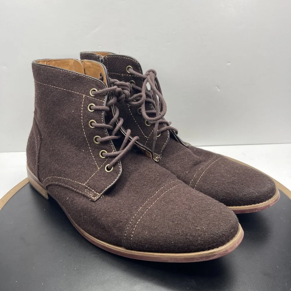 Giorgio Brutini Ankle Boots Men Size 11 Cap Toe Brown Casual Heritage